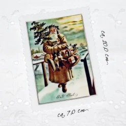 Applikationen|Madoriro Aufnäher Applikation nostalgische Patches Santa Claus Weihnachtsmann verschiedene Motive