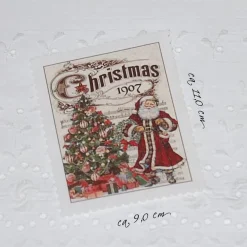 Hot Aufnäher Applikation nostalgische Patches Weihnachtsmann Santa Claus Christmas Applikationen