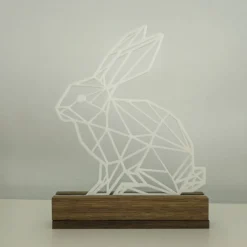 Osterdeko|mein-textiletikett.de Aufsteller Osterhase geometrisch