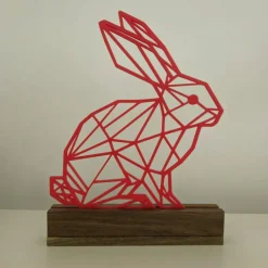 Osterdeko|mein-textiletikett.de Aufsteller Osterhase geometrisch