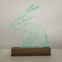 Osterdeko|mein-textiletikett.de Aufsteller Osterhase geometrisch