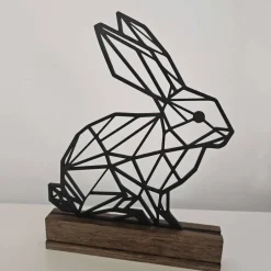 Osterdeko|mein-textiletikett.de Aufsteller Osterhase geometrisch