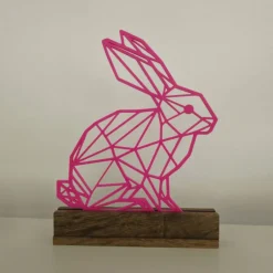Osterdeko|mein-textiletikett.de Aufsteller Osterhase geometrisch