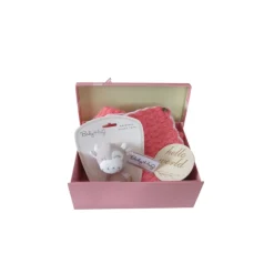 Geschenke|Momunder - Momente voller Wunder Baby Geschenkset zur Geburt - Babydecke, Greifling, rosa