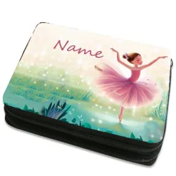 Outlet Ballerina Federmäppchen inkl. Inhalt mit Name / personalisierbar Kinder Federmäppchen