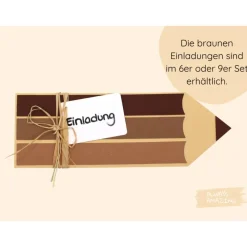 Discount Bastelset Schulanfang Einladung Einschulung basteln | Einladungskarten zur Einschulung | Einladung Schuleinführung Kinder Einschulung