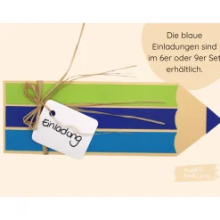 Discount Bastelset Schulanfang Einladung Einschulung basteln | Einladungskarten zur Einschulung | Einladung Schuleinführung Kinder Einschulung