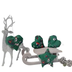 Baumschmuck|Afrosteff Baumschmuck 4-er Set grün