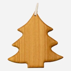 Sale Baumschmuck Tanne – Edler Geschenkanhänger aus Kirschbaum-Holz, Höhe 7,5 cm Baumschmuck