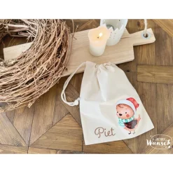 Säckchen & Beutel|Ganz nach Wunsch Baumwollbeutel personalisiert | Beutel | Zugbeutel | Geschenkebeutel | Weihnachten | Nikolaus | Advent