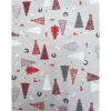 Weihnachtsstoffe|liebelein-handarbeiten Baumwollstoff mit Weihnachtsmotiven, Weihnachtsstoff, Breite 1,40 m, Meterware, natur rot, grau, weiß