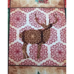 Weihnachtsstoffe|liebelein-handarbeiten Baumwollstoff mit Weihnachtsmotiven, Weihnachtsstoff, Patchworkstoff, Breite 1,12 m, Meterware, beige, rot, grün