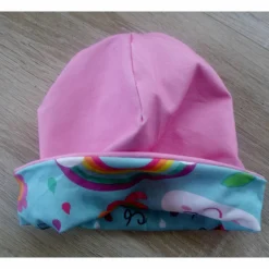 Clearance Beanie und Loop im Set / für Jungs und Mädchen / beidseitig tragbar / Kopfumfang 45 - 52 cm Geschenke