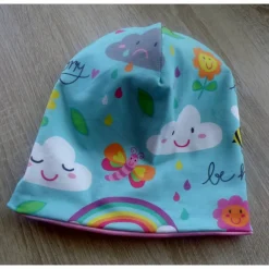 Clearance Beanie und Loop im Set / für Jungs und Mädchen / beidseitig tragbar / Kopfumfang 45 - 52 cm Geschenke