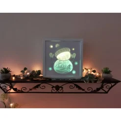 Hot Beleuchteter Bilderrahm mit Weihnachtsmotiv und Farbwechsel. Kerzen & Beleuchtung