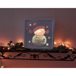 Hot Beleuchteter Bilderrahm mit Weihnachtsmotiv und Farbwechsel. Kerzen & Beleuchtung