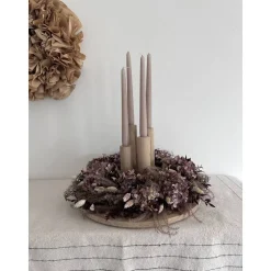 Adventskränze|Familienst(H)olzdesign Besonderer Adventskranz aus hochwertigem Eichenholz