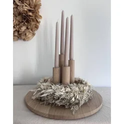Adventskränze|Familienst(H)olzdesign Besonderer Adventskranz aus hochwertigem Eichenholz