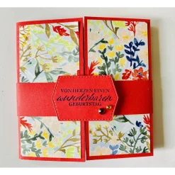 Sale Besonders geformte  Pop-up Glückwunschkarte zum Geburtstag Handarbeit Stampin up  Unikat Glückwunschkarten