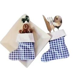 Tischdekoration|Afrosteff Bestecktasche in Stiefelform, Geschenktasche 2er Set