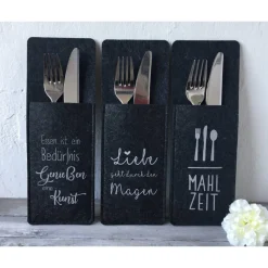 Hot Bestecktaschen mit Spruch/Motiv Tischdekoration