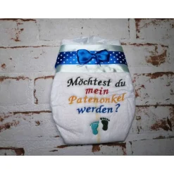 Clearance Bestickte Windel für Taufe Geschenke