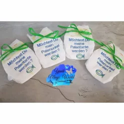 Geschenke|Yanik Magic World Handmade Bestickte Windel mit Geburtsdaten oder Spruch