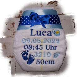 Sale Bestickte Windel mit Name Geschenke