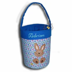 Clearance Besticktes Osterkörbchen mit Namen Ostertasche Osternest Tasche Kinder Stofftasche Utensilo Geschenktasche Osterkörbchen