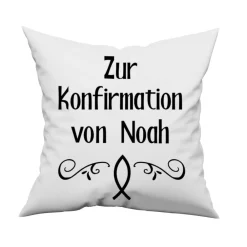 Online Bügelbild - Zur Konfirmation  - personalisierbares Bügelbild mit Wunschnamen - Applikation zum aufbügeln - A Dekoration