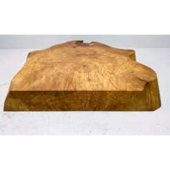 Tischdekoration|RB-Holzunikate Biete hier eine große halbe Baumscheibe, Holzscheibe gestockte Birne an