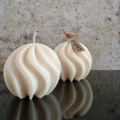 Hot BIG Swirl Candle I Spiralkerze I Gedrehte Kerze I Sojawachs I Home Decor I Hingucker I Ästhetisch I Minimalistisch Tischdekoration