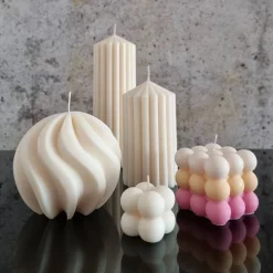 Hot BIG Swirl Candle I Spiralkerze I Gedrehte Kerze I Sojawachs I Home Decor I Hingucker I Ästhetisch I Minimalistisch Tischdekoration
