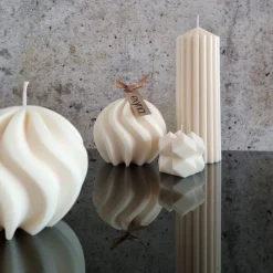 Hot BIG Swirl Candle I Spiralkerze I Gedrehte Kerze I Sojawachs I Home Decor I Hingucker I Ästhetisch I Minimalistisch Tischdekoration
