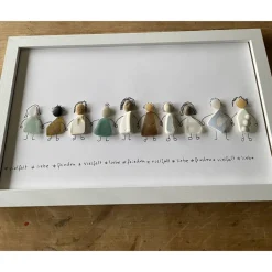 Geschenke|Schlüter Home Design Bild mit Strandstenen, Steinbild, Vielfalt, Liebe, Frieden