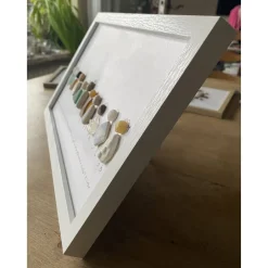 Geschenke|Schlüter Home Design Bild mit Strandstenen, Steinbild, Vielfalt, Liebe, Frieden
