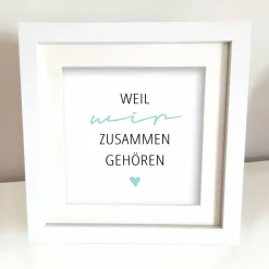 Outlet Bild zur Hochzeit | Freundschaft | Liebe | Bilderrahmen | INDIVIDUALISIERBAR Hochzeitsdeko