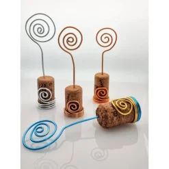 Hot Bilder-/Kartenhalter 3, 6 oder 10er Set Weinkorken Sektkorken Upcycling Tischdekoration