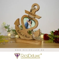 Sale Bilderrahmen Anker Holz Hochzeit Personalisiert Gravur Geschenk Valentinstag Liebe Hochzeitstag Jahrestag Geschenke Foto Hochzeitsgeschenke