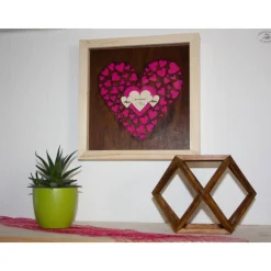 Outlet Bilderrahmen "personalisiertes Geldgeschenk zur Hochzeit" aus Fichtenholz, natur Geldgeschenke