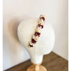 Haarschmuck & Kopfputz|AllerleiLiebe Blumenhaarkranz "Flora" mit vielen Trockenblumen ohne Draht