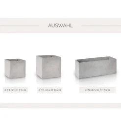 Gastgeschenke|SelfmadeStudio Blumentopf Beton-Optik personalisiert mit Herz, Namen & Datum – Hochzeitsgeschenk & Jahrestag