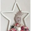 Adventskränze|AllerleiLiebe Boho Makrameekranz mit Trockenblumen in rosa/pink