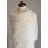 Best Braut Stola, Umhang, Tuch, Bolero, Weste, Hochzeits Stola, Creme!Alpaka Seide! Brautstolen & -Boleros