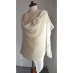 Braut Stola,Hochzeit,Sahne creme,Tuch,Braut Umhang!Alpaka, Seide! Brautstolen & -Boleros