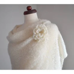 Braut Stola,Hochzeit,Sahne creme,Tuch,Braut Umhang!Alpaka, Seide! Brautstolen & -Boleros