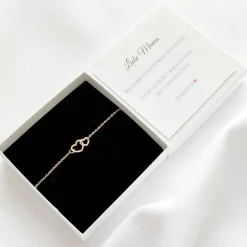 Best Brautmama Armband Edelstahl, Geschenk für Brautmutter zur Hochzeit, Brautmama Schmuck, mit Karte und Geschenkbox Gastgeschenke