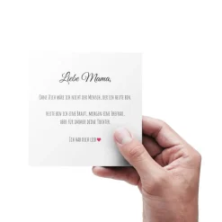 Best Brautmama Armband Edelstahl, Geschenk für Brautmutter zur Hochzeit, Brautmama Schmuck, mit Karte und Geschenkbox Gastgeschenke