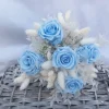 Accessoires|Jasmins Blütenzauber Brautstrauß Boho blau