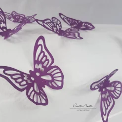 Geschenke|CreativAnita Briefbox Truhe SCHMETTERLINGE VIOLETT Kommunion